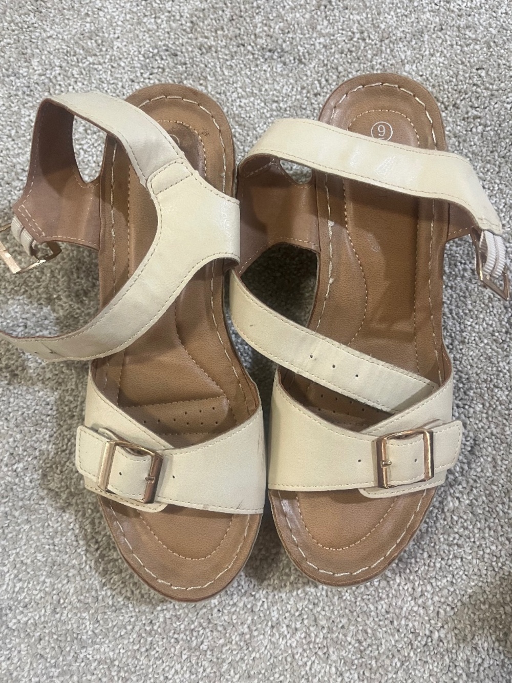 Cute Cream Sandals